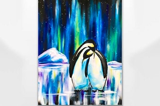 Paint Nite: Penguin Northern Light Lovers